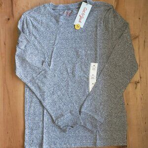 Boys Solid Gray Longsleeve Shirt